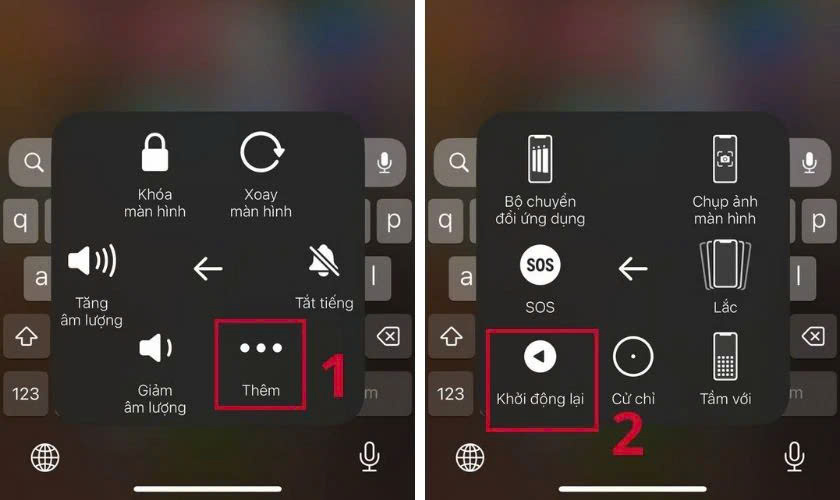Cách tắt nguồn điện thoại iPhone với Assistive Touch bước 4
